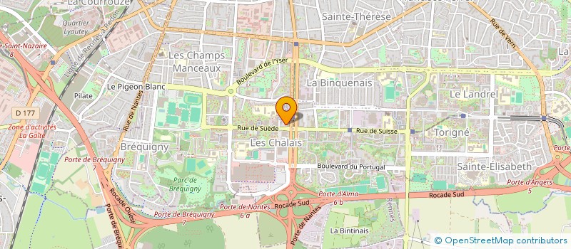 localisation de l'entreprise MADAME AUDE GERS  RENNES