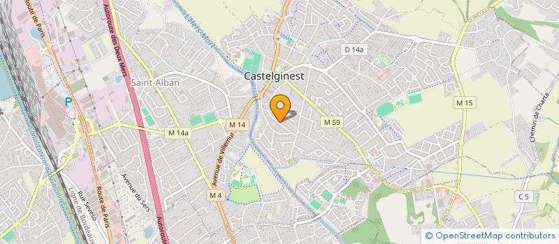 localisation de l'entreprise MADAME AUDE GEVA  CASTELGINEST