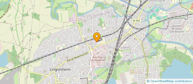 localisation de l'entreprise MADAME AUDE GILGER à STRASBOURG