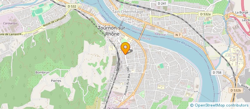 localisation de l'entreprise MADAME AUDE GLEHEN à TOURNON-SUR-RHONE