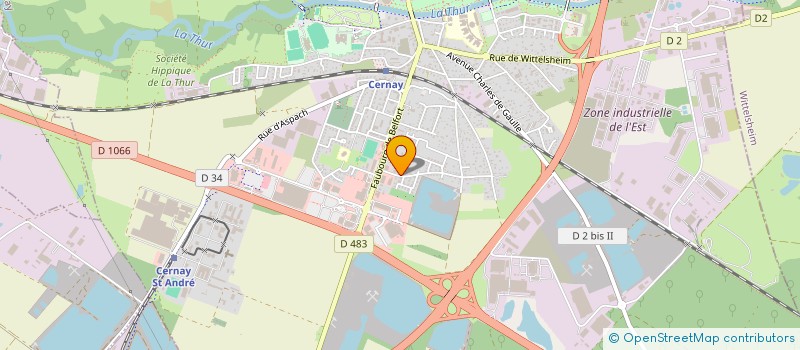 localisation de l'entreprise MADAME AUDE GODDEFROY  CERNAY