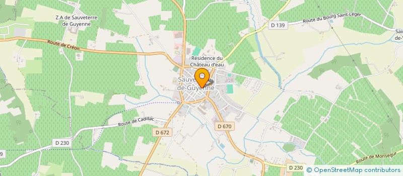 localisation de l'entreprise MADAME AUDE GOGUILLON à SAUVETERRE-DE-GUYENNE