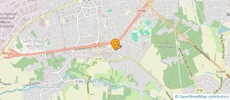 localisation de l'entreprise MADAME AUDE GOSSET  LAGNY-SUR-MARNE