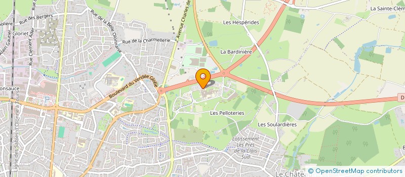 localisation de l'entreprise MADAME AUDE GOUNOUF  LES SABLES D'OLONNE