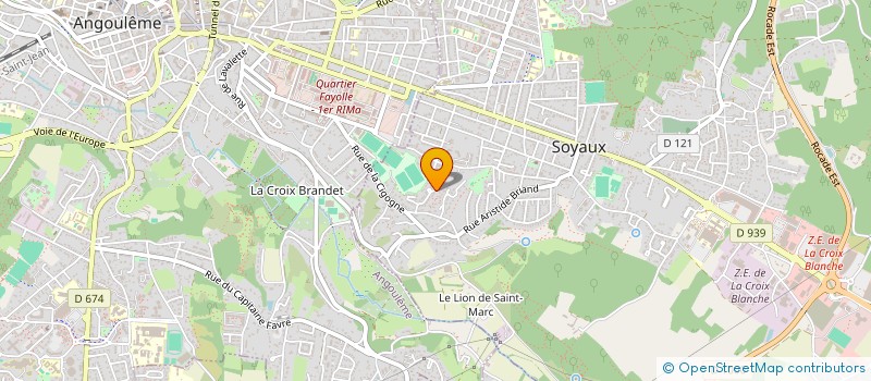 localisation de l'entreprise MADAME AUDE GRANGEAUD  SOYAUX