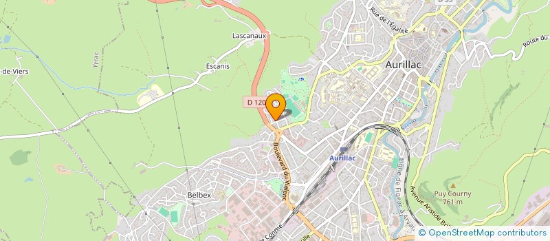 localisation de l'entreprise MADAME AUDE GREGOIRE à AURILLAC