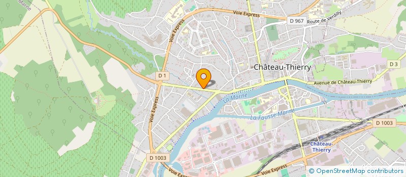 localisation de l'entreprise MADAME AUDE GRELIER à CHATEAU-THIERRY