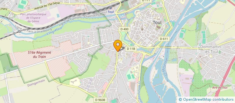 localisation de l'entreprise MADAME AUDE HARMAND  TOUL