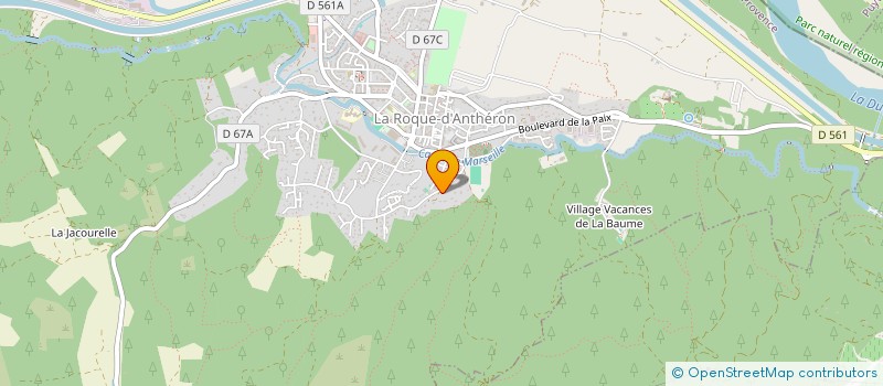 localisation de l'entreprise MADAME AUDE HENNEQUIN  LA ROQUE D'ANTHERON