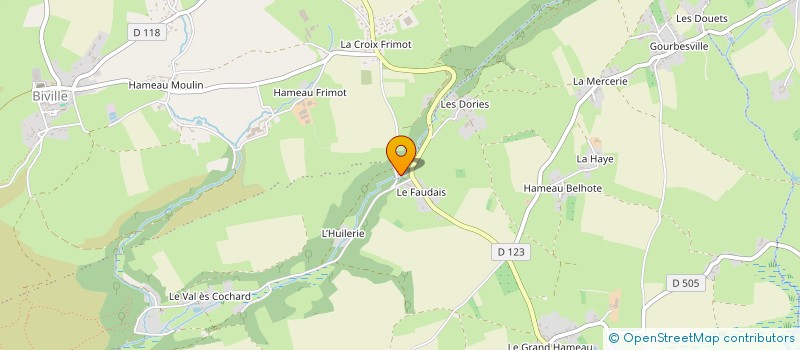 localisation de l'entreprise MADAME AUDE HENRY  LA HAGUE