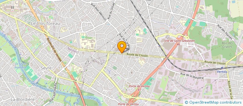 localisation de l'entreprise MADAME AUDE-INGRID VAQUER  SAINT-SEBASTIEN-SUR-LOIRE