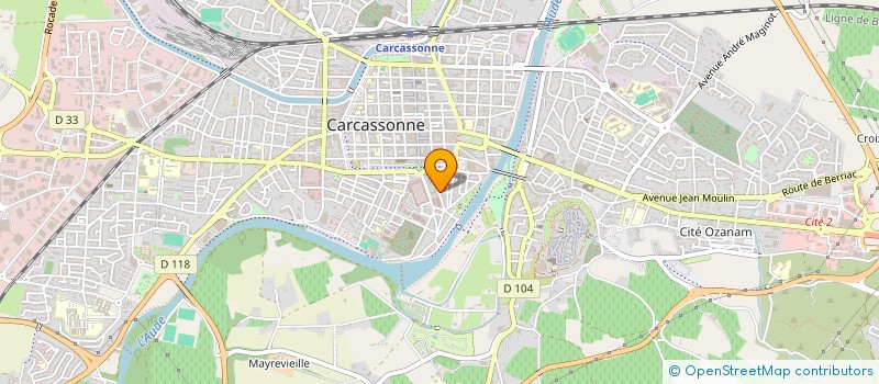 localisation de l'entreprise MADAME AUDE JIMENEZ à CARCASSONNE
