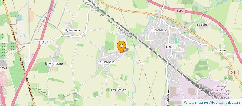 localisation de l'entreprise MADAME AUDE JORY  QUINCIEUX
