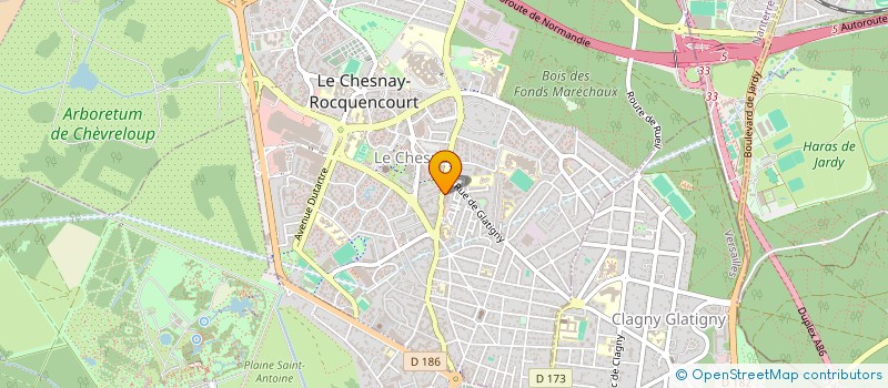 localisation de l'entreprise MADAME AUDE JULIA  LE CHESNAY-ROCQUENCOURT