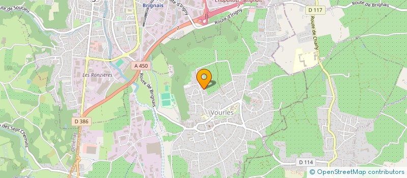 localisation de l'entreprise MADAME AUDE KARINE AILLOUD  VOURLES