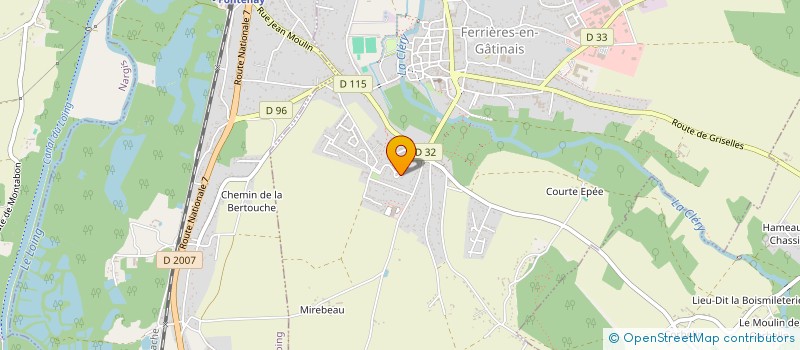 localisation de l'entreprise MADAME AUDE KIENLE à FERRIERES-EN-GATINAIS