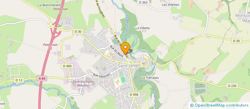 localisation de l'entreprise MADAME AUDE LABOURET  SAINT-JAMES