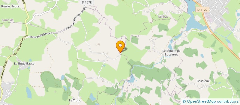 localisation de l'entreprise MADAME AUDE LAGRAFEUIL  LAGRAULIERE