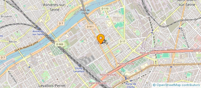 localisation de l'entreprise MADAME AUDE LAGRELLETTE à CLICHY
