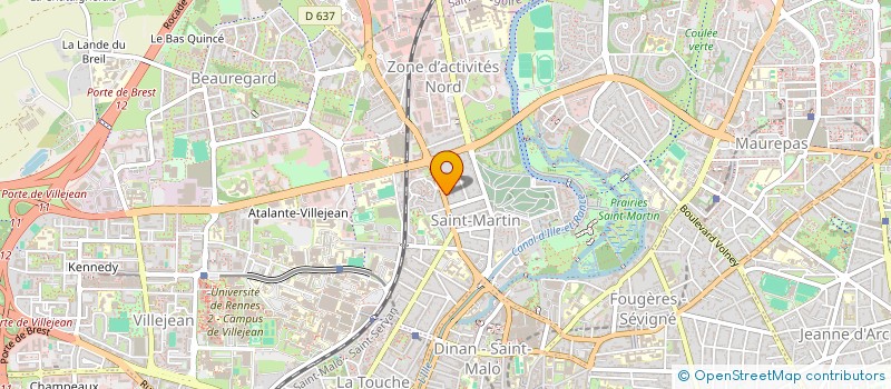 localisation de l'entreprise MADAME AUDE LAMOTTE  RENNES