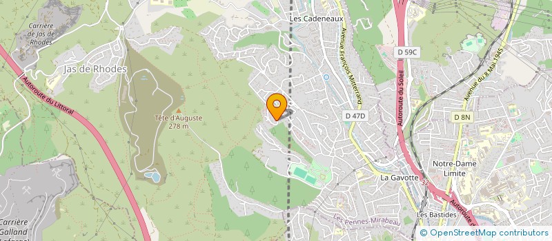 localisation de l'entreprise MADAME AUDE LANDRI à LES PENNES-MIRABEAU