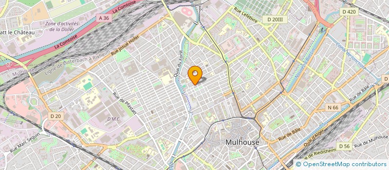 localisation de l'entreprise MADAME AUDE LANGENFELD  MULHOUSE