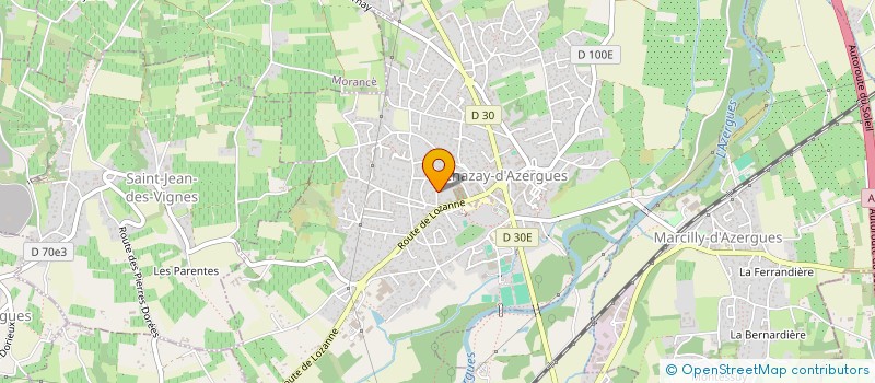 localisation de l'entreprise MADAME AUDE LAURENDON  CHAZAY-D'AZERGUES