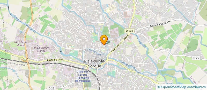 localisation de l'entreprise MADAME AUDE LAUVERGNAS  L'ISLE-SUR-LA-SORGUE