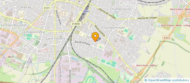 localisation de l'entreprise MADAME AUDE LE BORGNE à NIORT