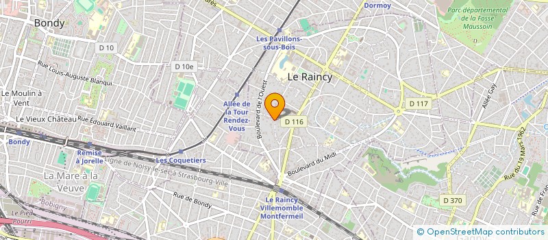 localisation de l'entreprise MADAME AUDE LE FERRAND à LE RAINCY