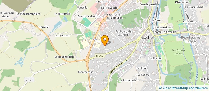 localisation de l'entreprise MADAME AUDE LECONTE  LOCHES