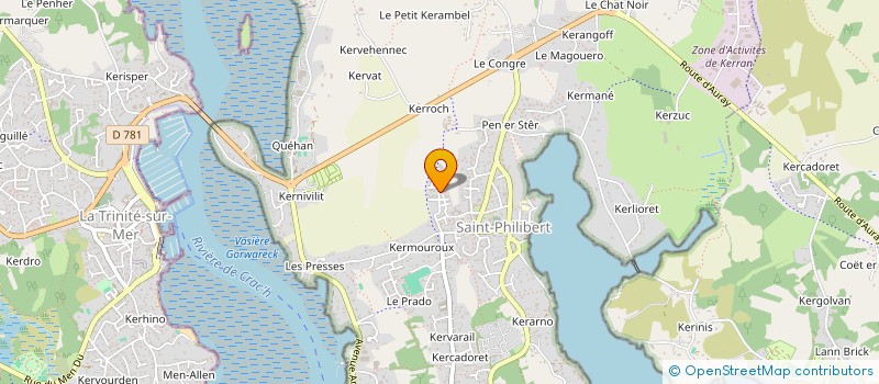 localisation de l'entreprise MADAME AUDE LECUE  SAINT-PHILIBERT