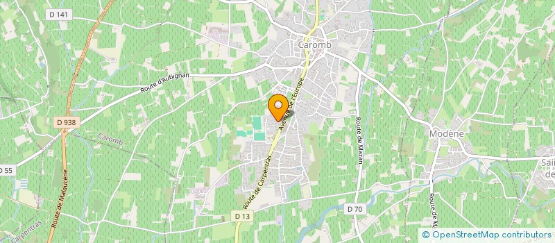 localisation de l'entreprise MADAME AUDE LECUYER  CAROMB