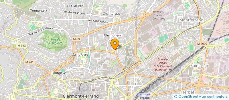 localisation de l'entreprise MADAME AUDE LEGROS  CLERMONT-FERRAND