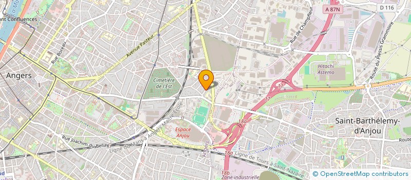 localisation de l'entreprise MADAME AUDE LELIEVRE à ANGERS