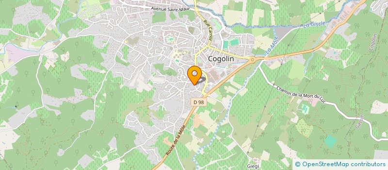 localisation de l'entreprise MADAME AUDE LENOIR à COGOLIN
