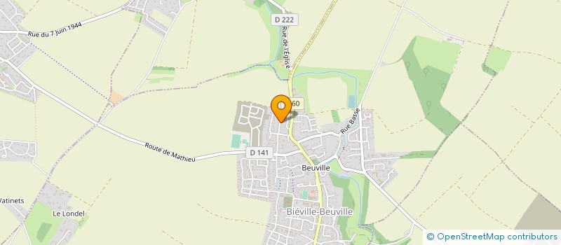 localisation de l'entreprise MADAME AUDE LESCHAEVE  BIEVILLE-BEUVILLE