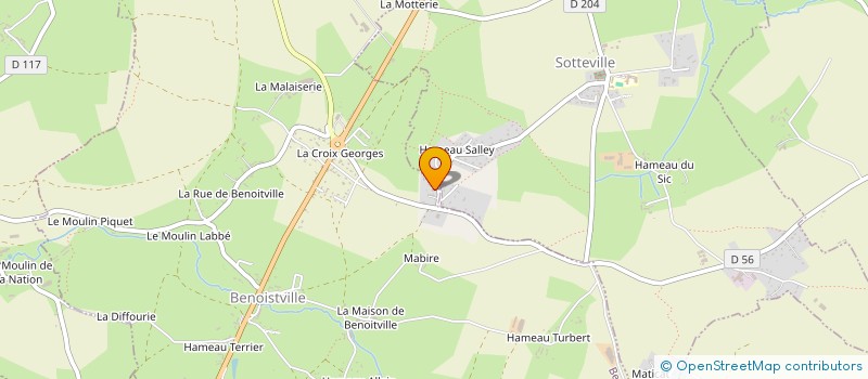 localisation de l'entreprise MADAME AUDE LETOURNEUR  SOTTEVILLE