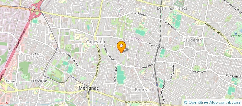 localisation de l'entreprise MADAME AUDE LEVAVASSEUR  MERIGNAC