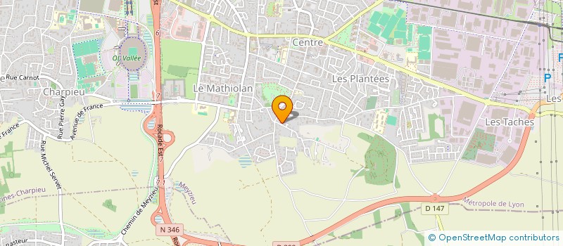 localisation de l'entreprise MADAME AUDE LINE BACHELLERIE  MEYZIEU