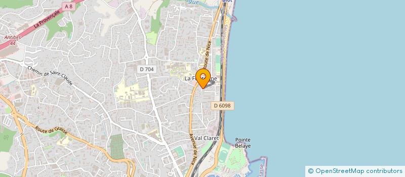 localisation de l'entreprise MADAME AUDE LIVERNETTE  ANTIBES