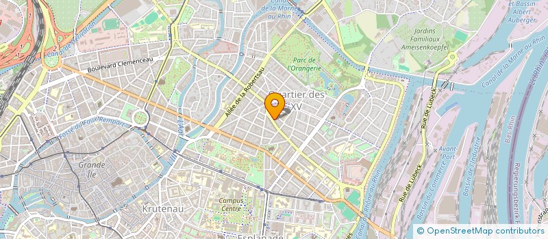 localisation de l'entreprise MADAME AUDE LOMBARD à STRASBOURG