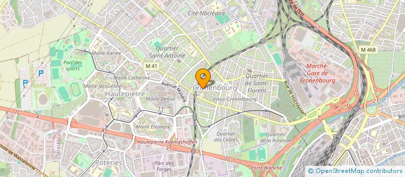 localisation de l'entreprise MADAME AUDE LUGUE à STRASBOURG