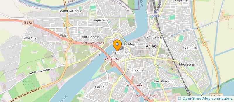 localisation de l'entreprise MADAME AUDE MADELEINE GROS DE BELER  ARLES