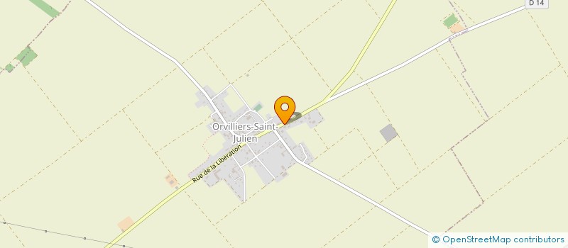 localisation de l'entreprise MADAME AUDE MALLET  ORVILLIERS-SAINT-JULIEN