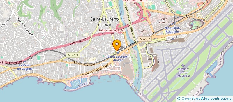 localisation de l'entreprise MADAME AUDE MANJOTEL à SAINT-LAURENT-DU-VAR