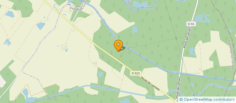 localisation de l'entreprise MADAME AUDE MARIE DE POMMEREAU  PIERREFITTE SUR SAULDRE