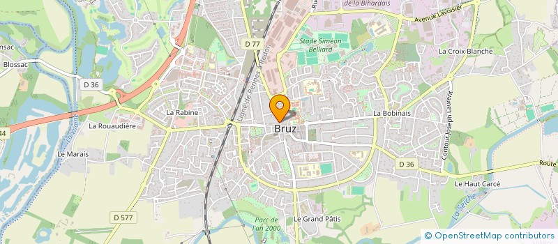 localisation de l'entreprise MADAME AUDE-MARIE GERMAIN  BRUZ