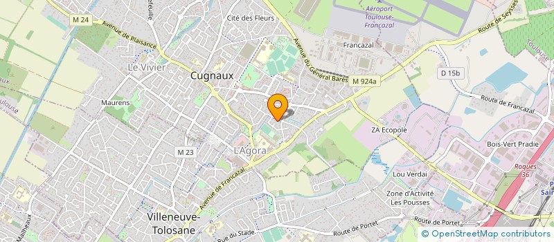 localisation de l'entreprise MADAME AUDE-MARIE SAINT-MARTIN  CUGNAUX