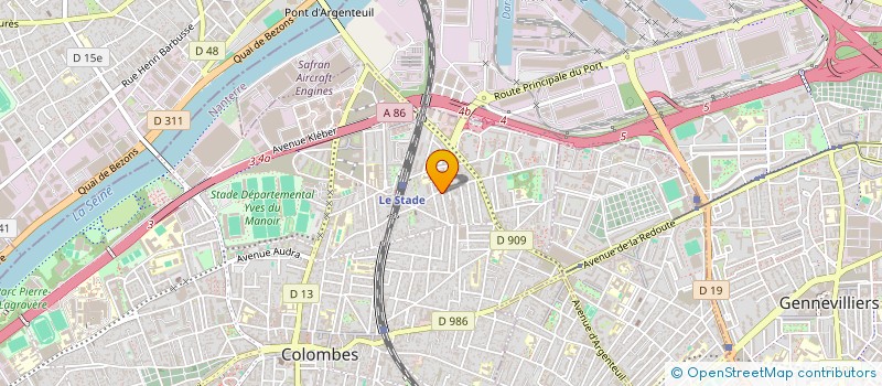 localisation de l'entreprise MADAME AUDE-MARINE AUGER à COLOMBES